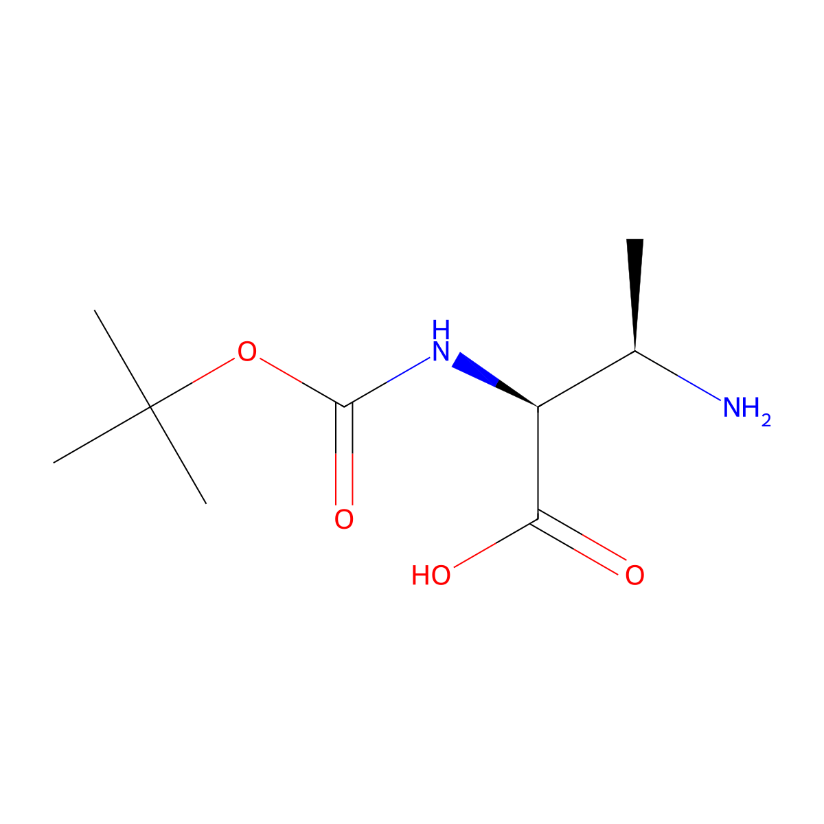 (2S,3R)-3-amino-2-{[(tert-butoxy)carbonyl]amino}butanoic acid molecular structure, CAS 2380646-78-4