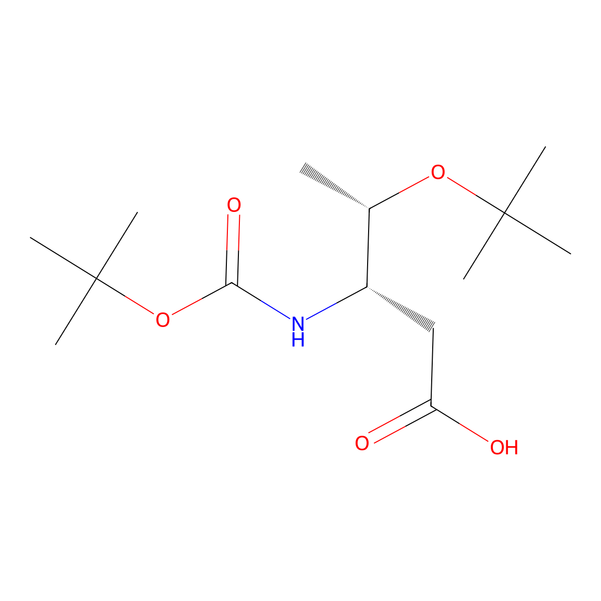 (3S,4S)-4-(tert-butoxy)-3-(((tert-butoxy)carbonyl)amino)pentanoic acid molecular structure, CAS 2380671-52-1