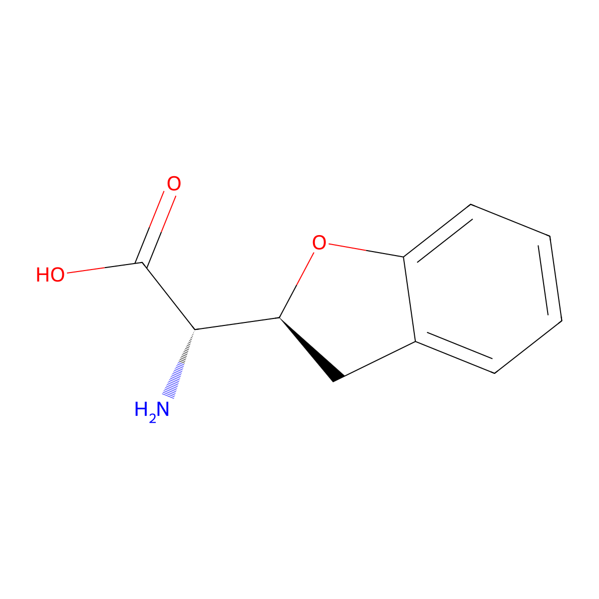 rac-(2R)-2-amino-2-[(2R)-2,3-dihydro-1-benzofuran-2-yl]acetic acid molecular structure, CAS 2380702-15-6