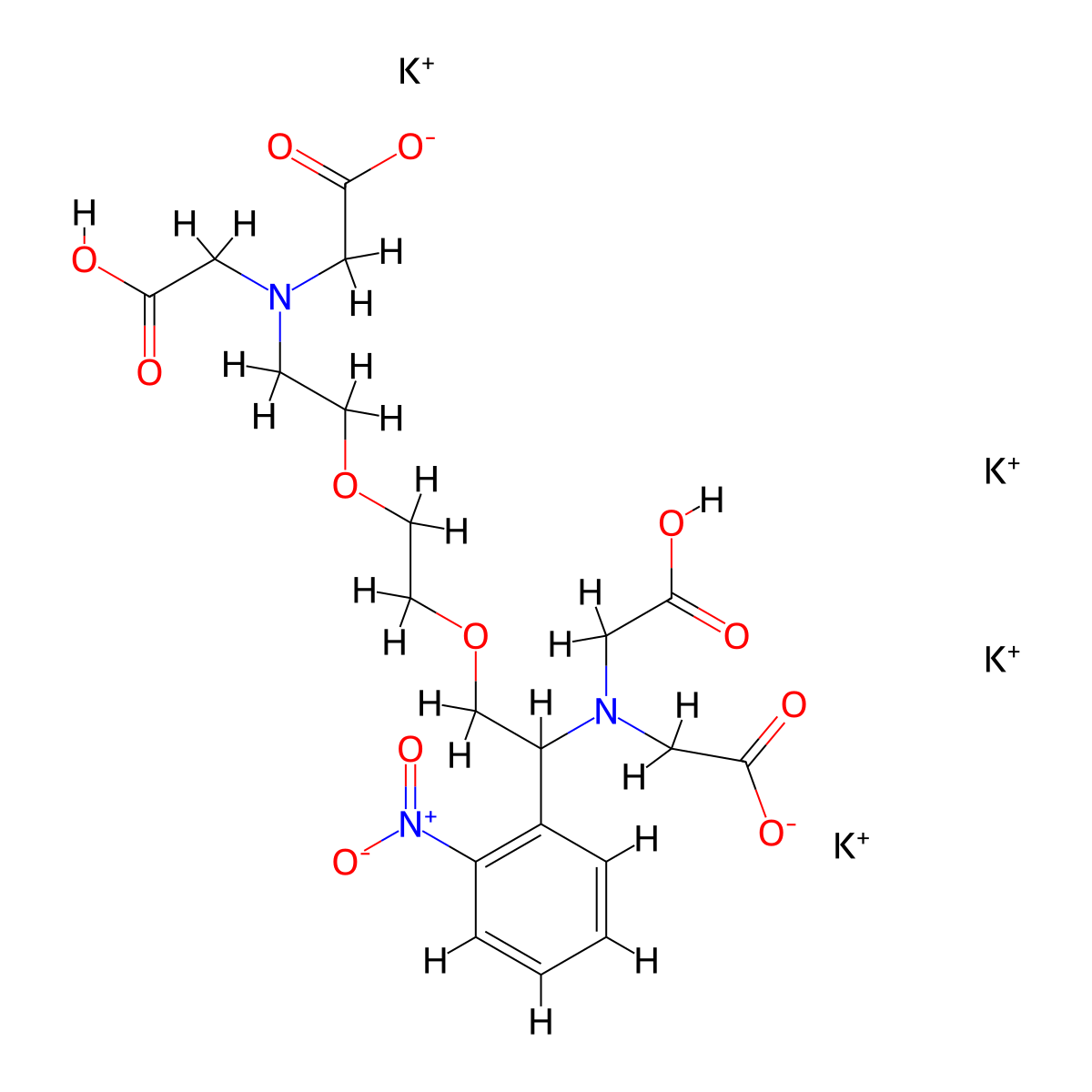 2-nitrophenyl-EGTA molecular structure, CAS 238073-40-0