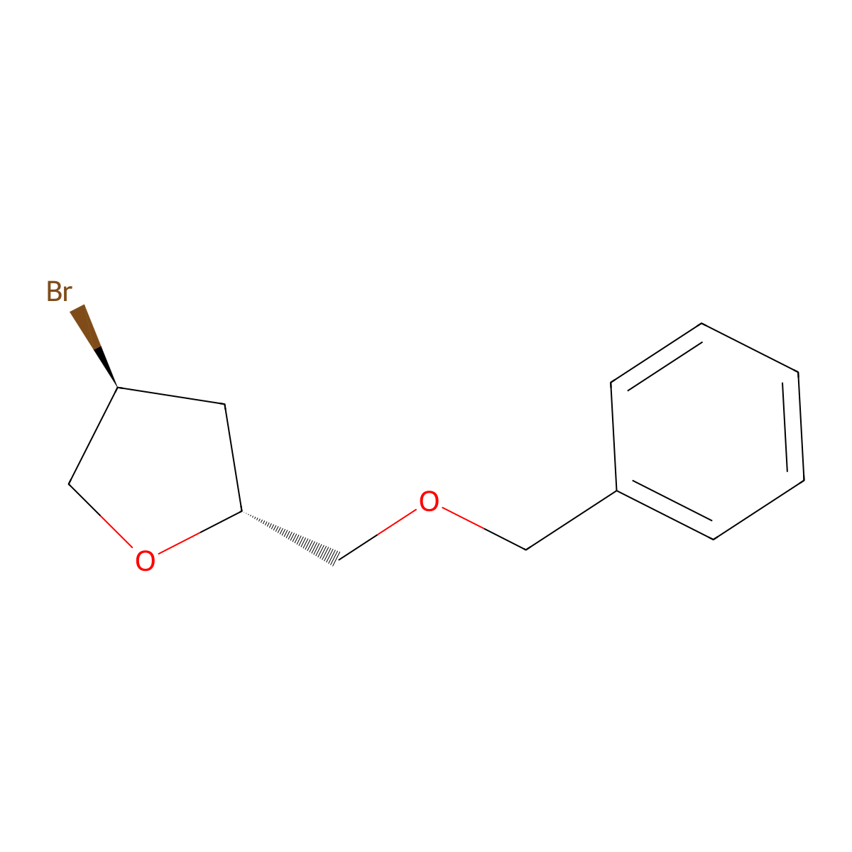 (2R,4S)-2-[(benzyloxy)methyl]-4-bromooxolane molecular structure, CAS 2380752-51-0