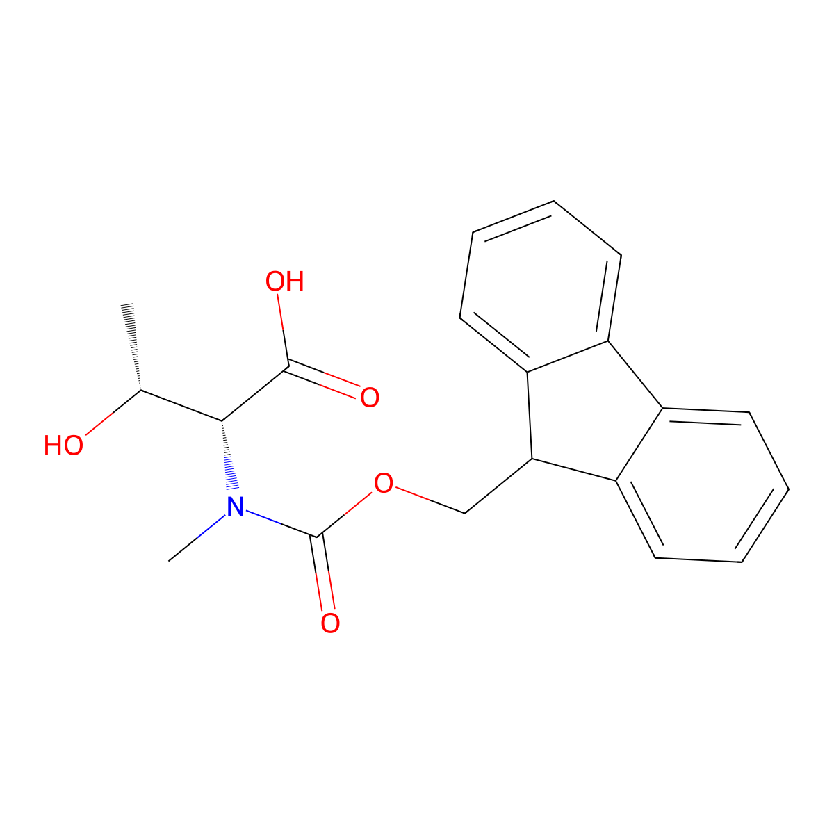N-[(9H-Fluoren-9-ylmethoxy)carbonyl]-N-methyl-D-allothreonine molecular structure, CAS 2380772-68-7