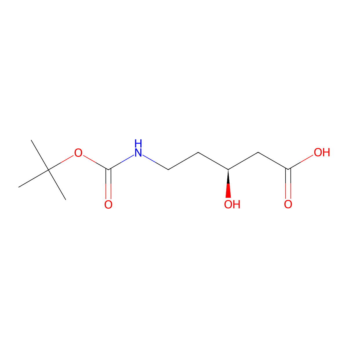 (3S)-5-{[(tert-butoxy)carbonyl]amino}-3-hydroxypentanoic acid molecular structure, CAS 2380794-34-1