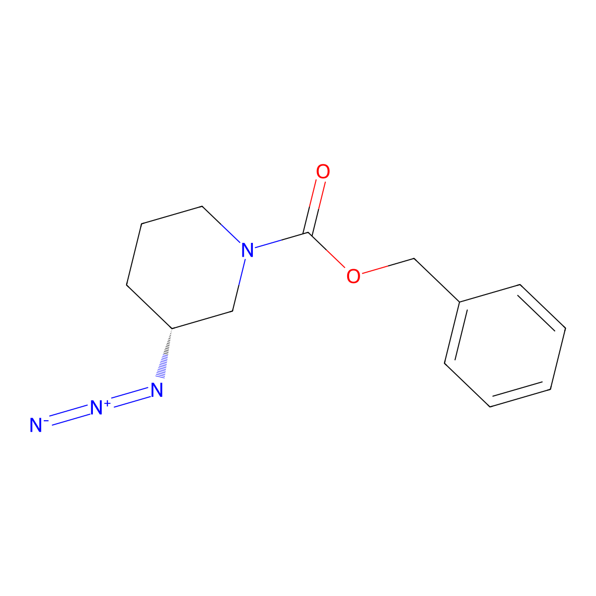 benzyl (3R)-3-azidopiperidine-1-carboxylate molecular structure, CAS 2380805-70-7
