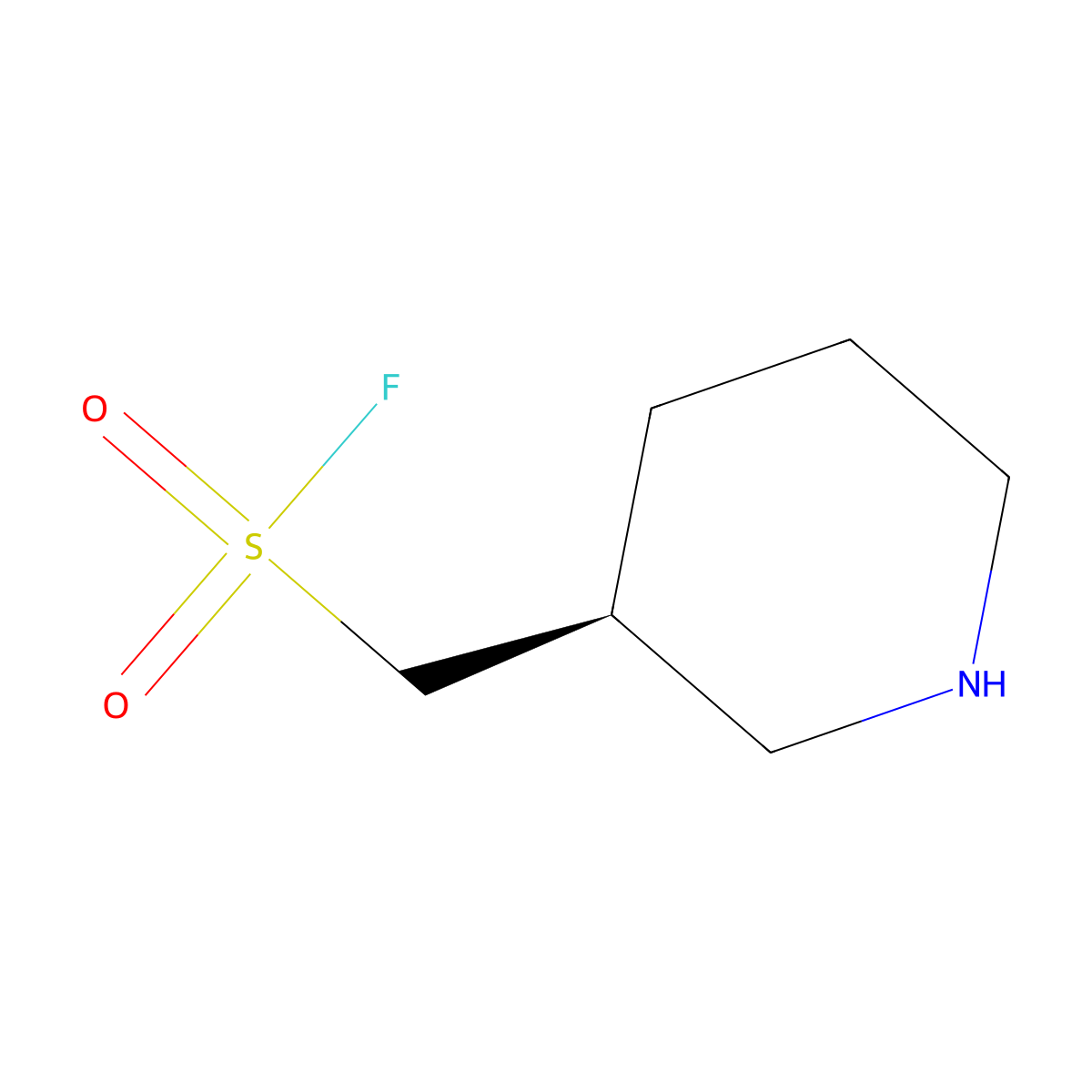 [(3S)-piperidin-3-yl]methanesulfonyl fluoride molecular structure, CAS 2380865-55-2