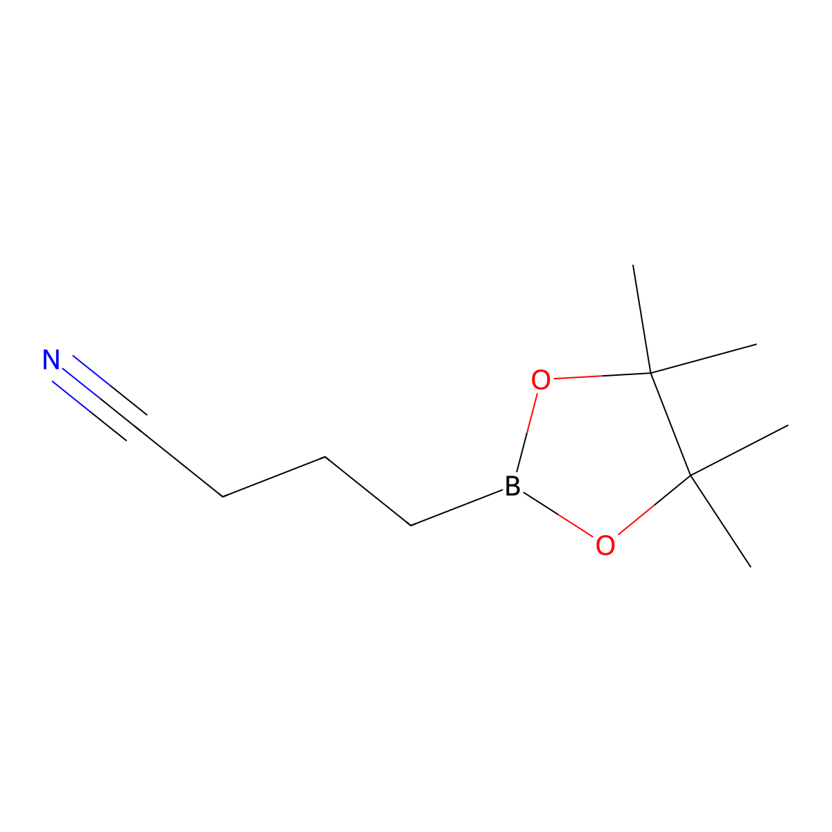 3-Cyano-1-propylboronic acid pinacol ester molecular structure, CAS 238088-16-9