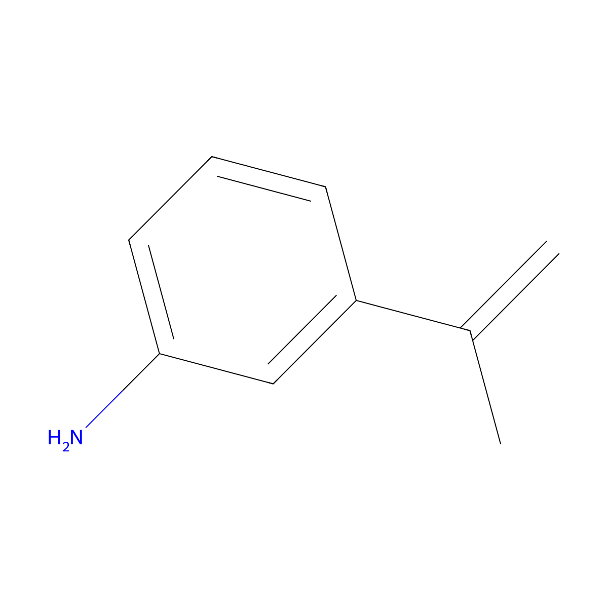 3-(Prop-1-en-2-yl)aniline molecular structure, CAS 23809-98-5