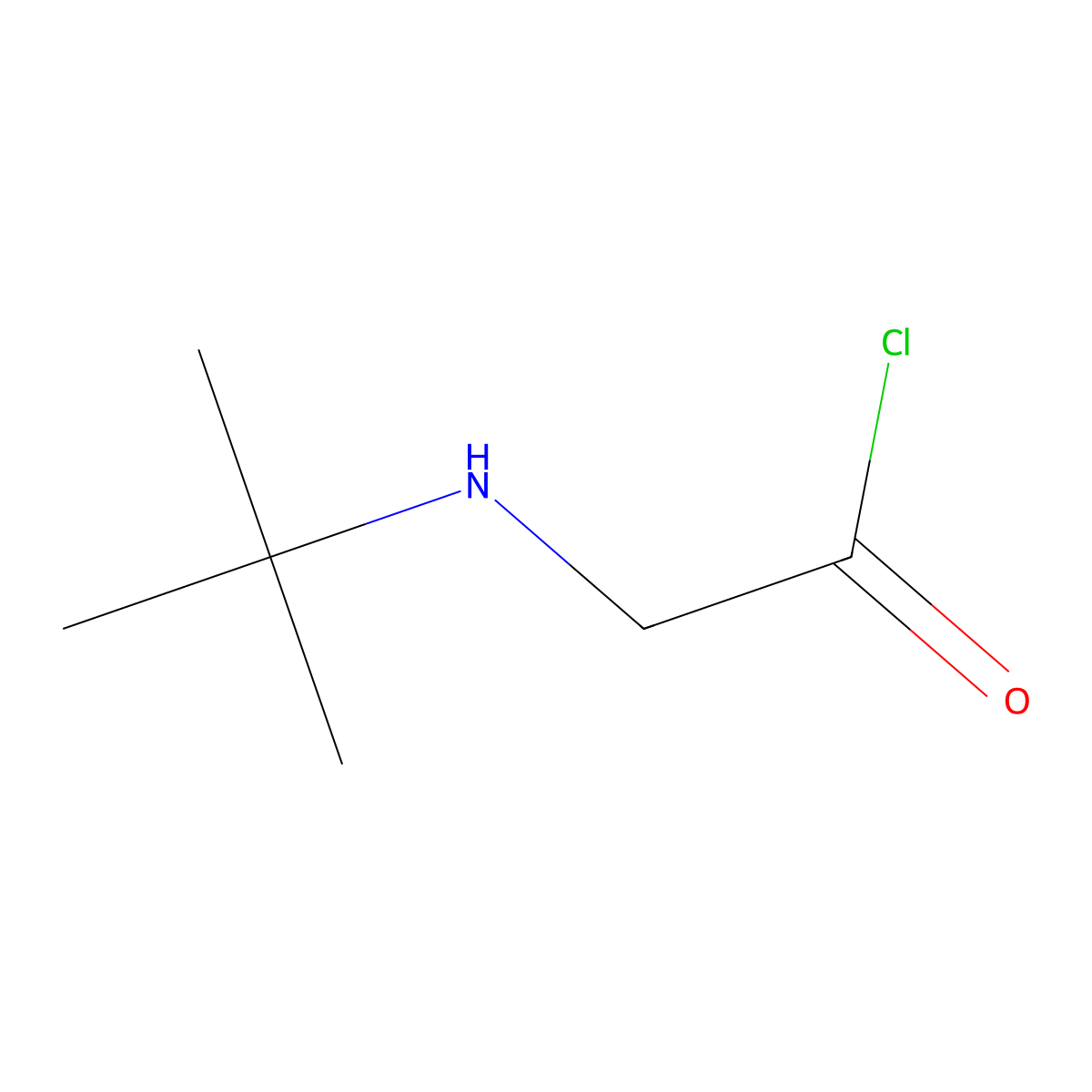 2-(tert-butylamino)acetyl Chloride molecular structure, CAS 238090-56-7