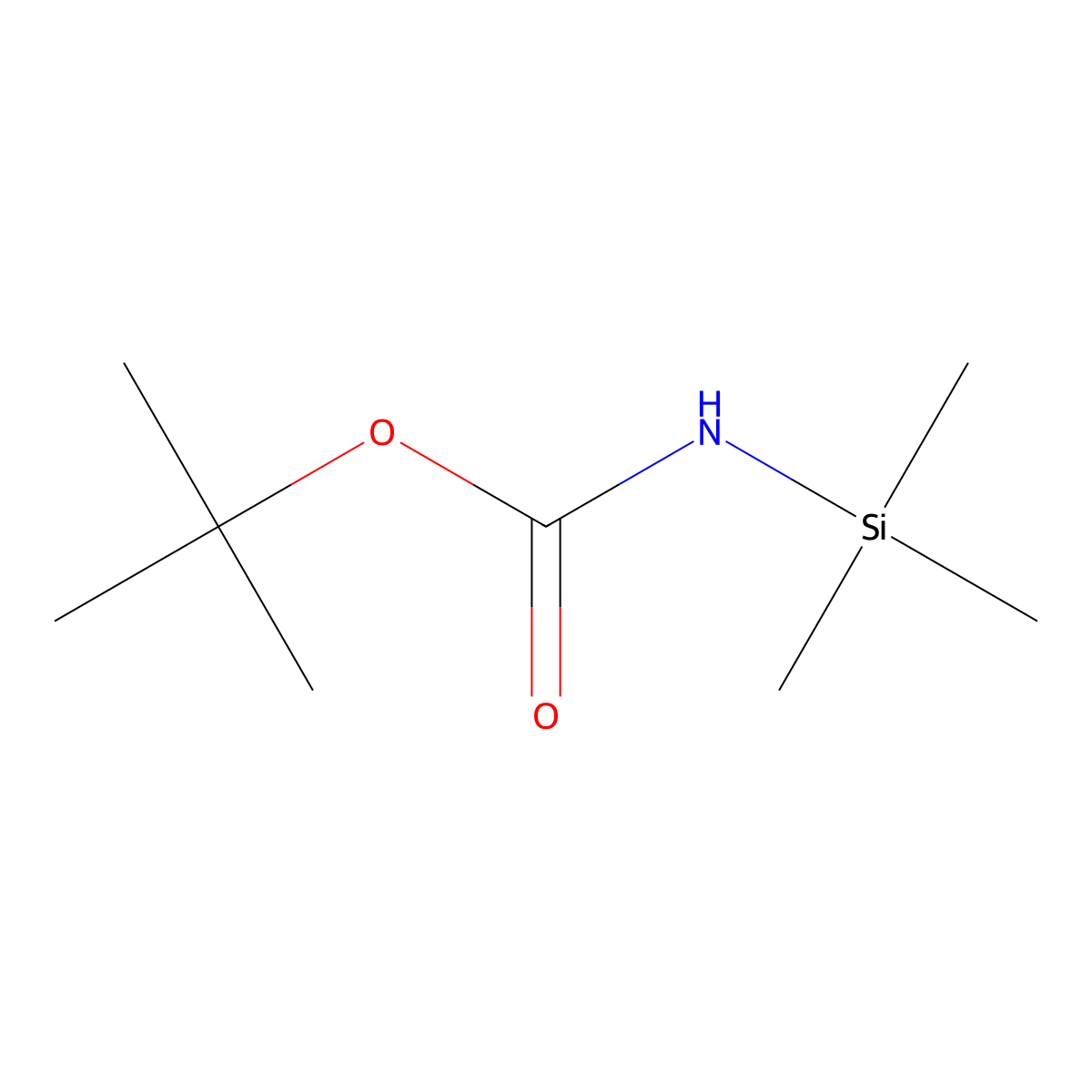 tert-butyl N-(trimethylsilyl)carbamate molecular structure, CAS 238096-95-2