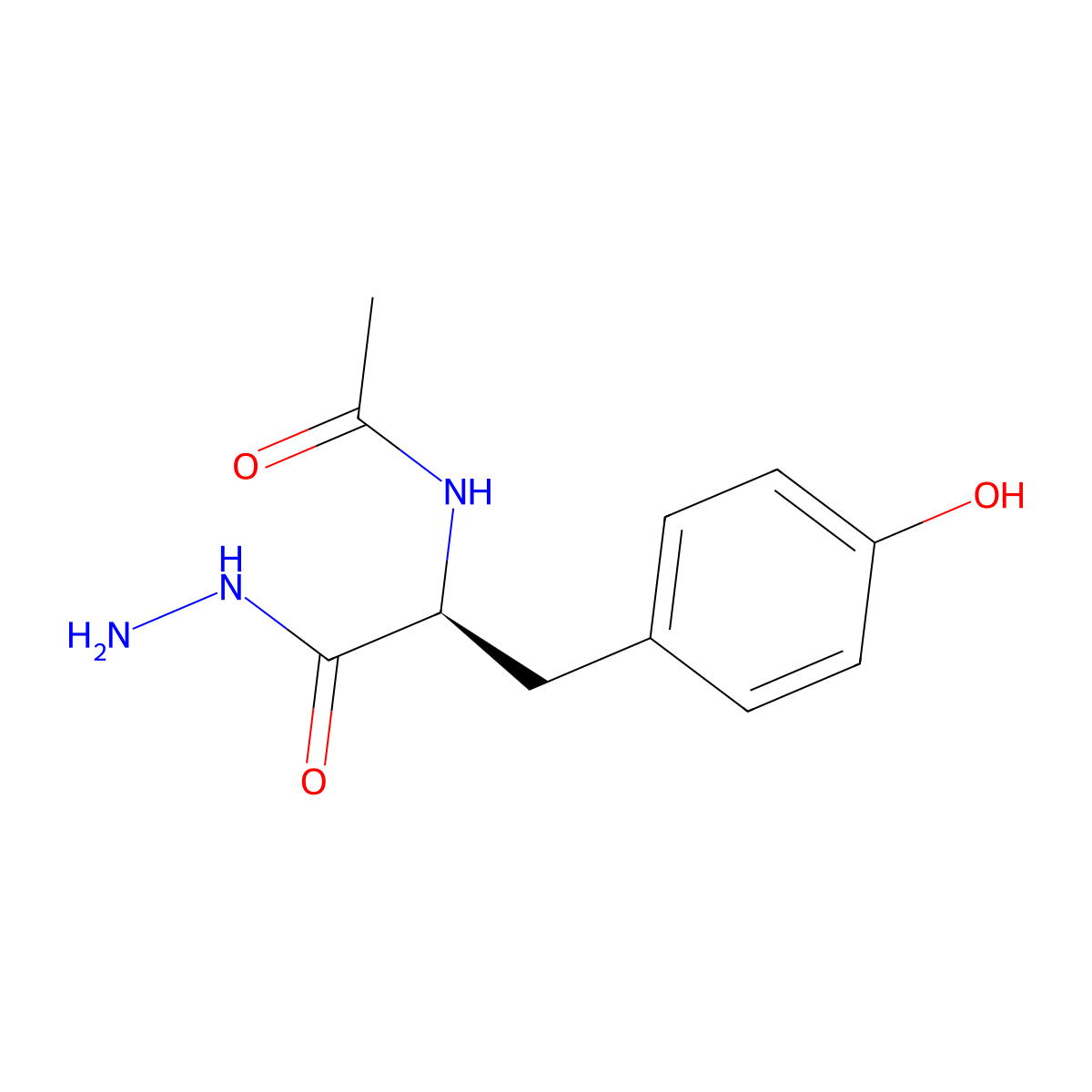 Ac-Tyr-Nhnh2 molecular structure, CAS 2381-07-9