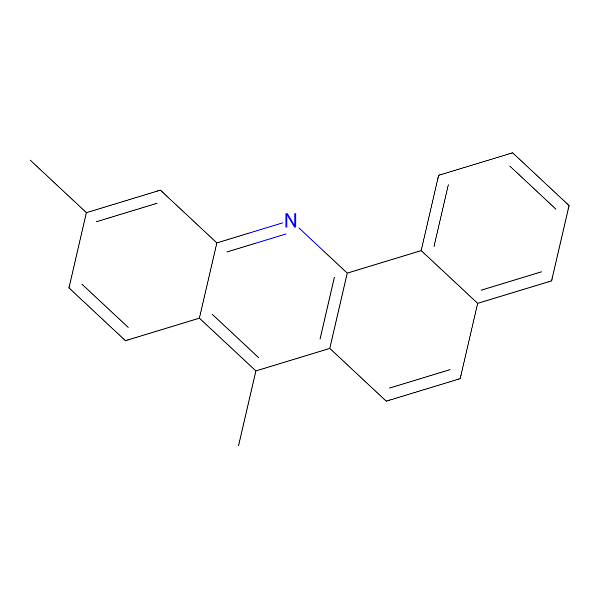 7,10-Dimethylbenz(c)acridine molecular structure, CAS 2381-40-0
