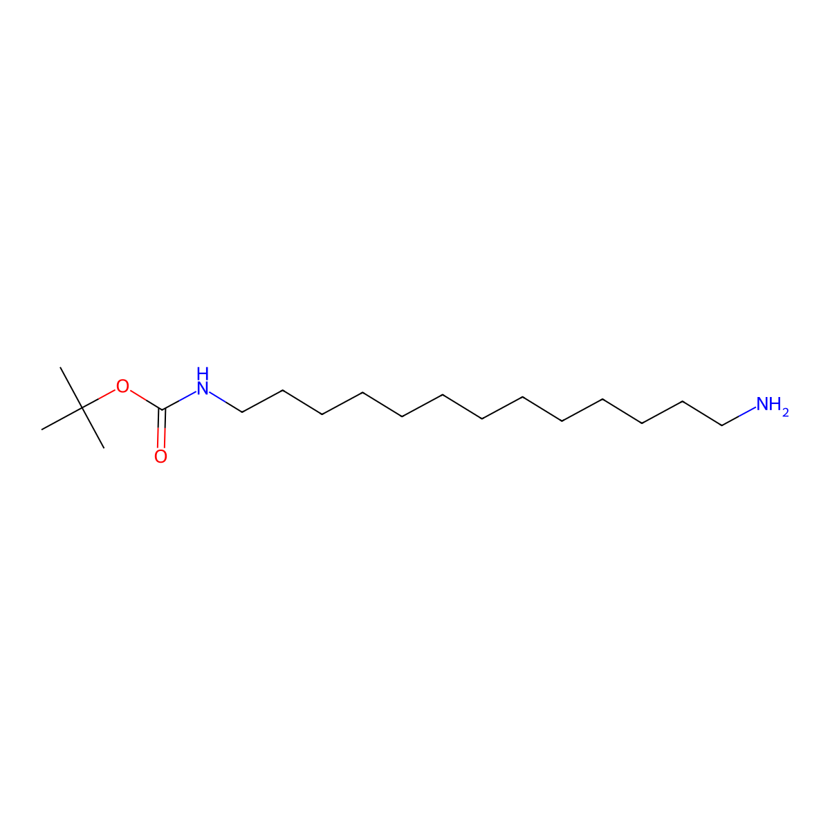 N-Boc-tridecane-1,13-diamine molecular structure, CAS 2381029-98-5