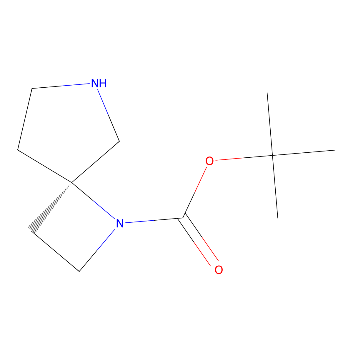 tert-butyl (4R)-1,7-diazaspiro[3.4]octane-1-carboxylate molecular structure, CAS 2381030-88-0