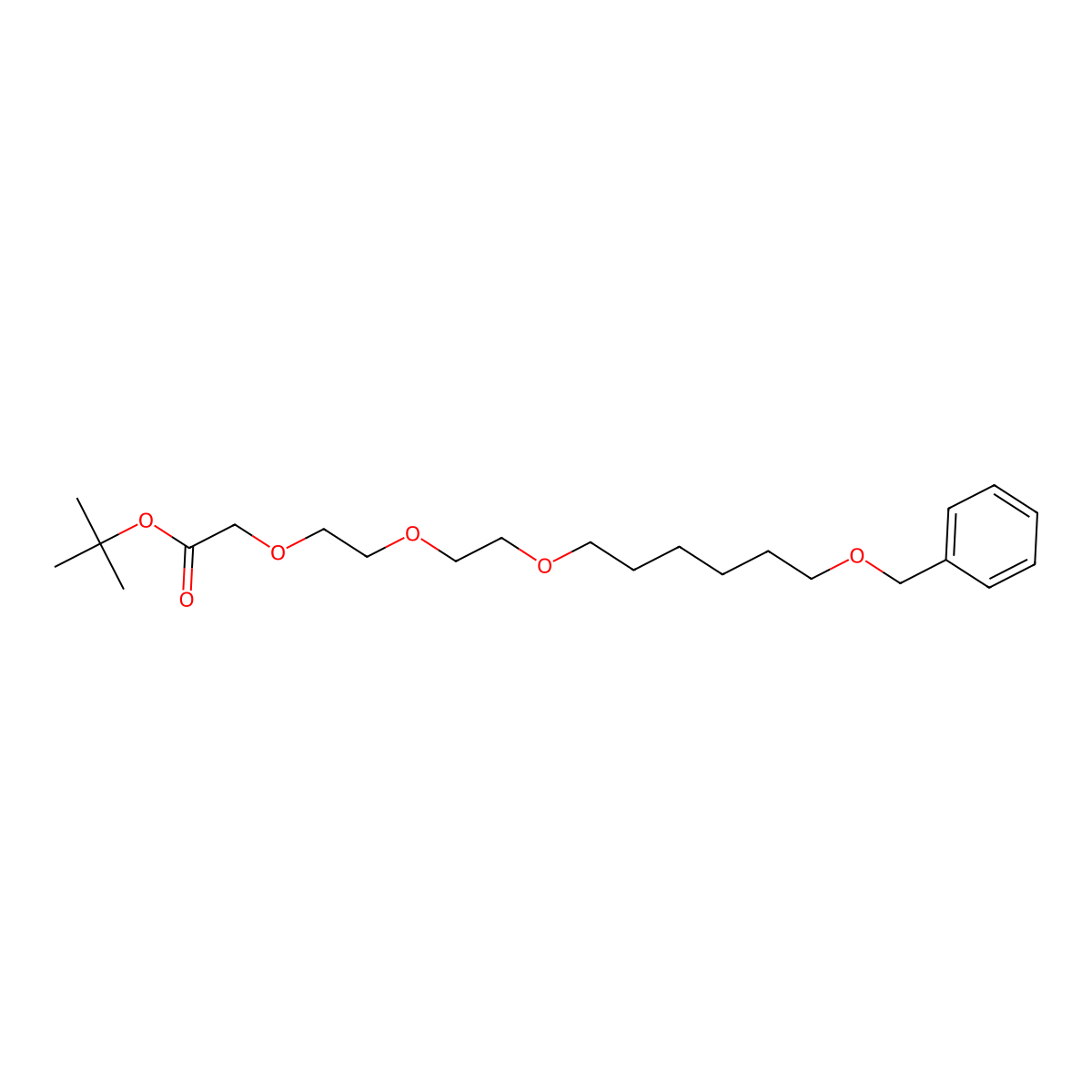Boc-C1-PEG3-C4-OBn molecular structure, CAS 2381196-81-0