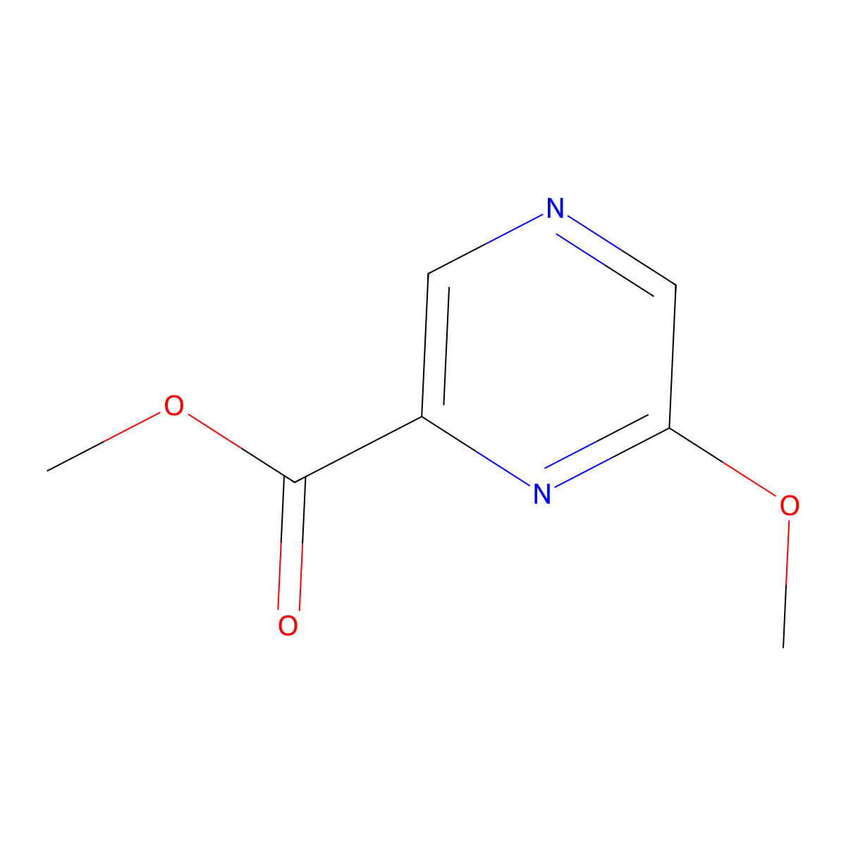 Methyl 6-methoxypyrazine-2-carboxylate molecular structure, CAS 23813-24-3