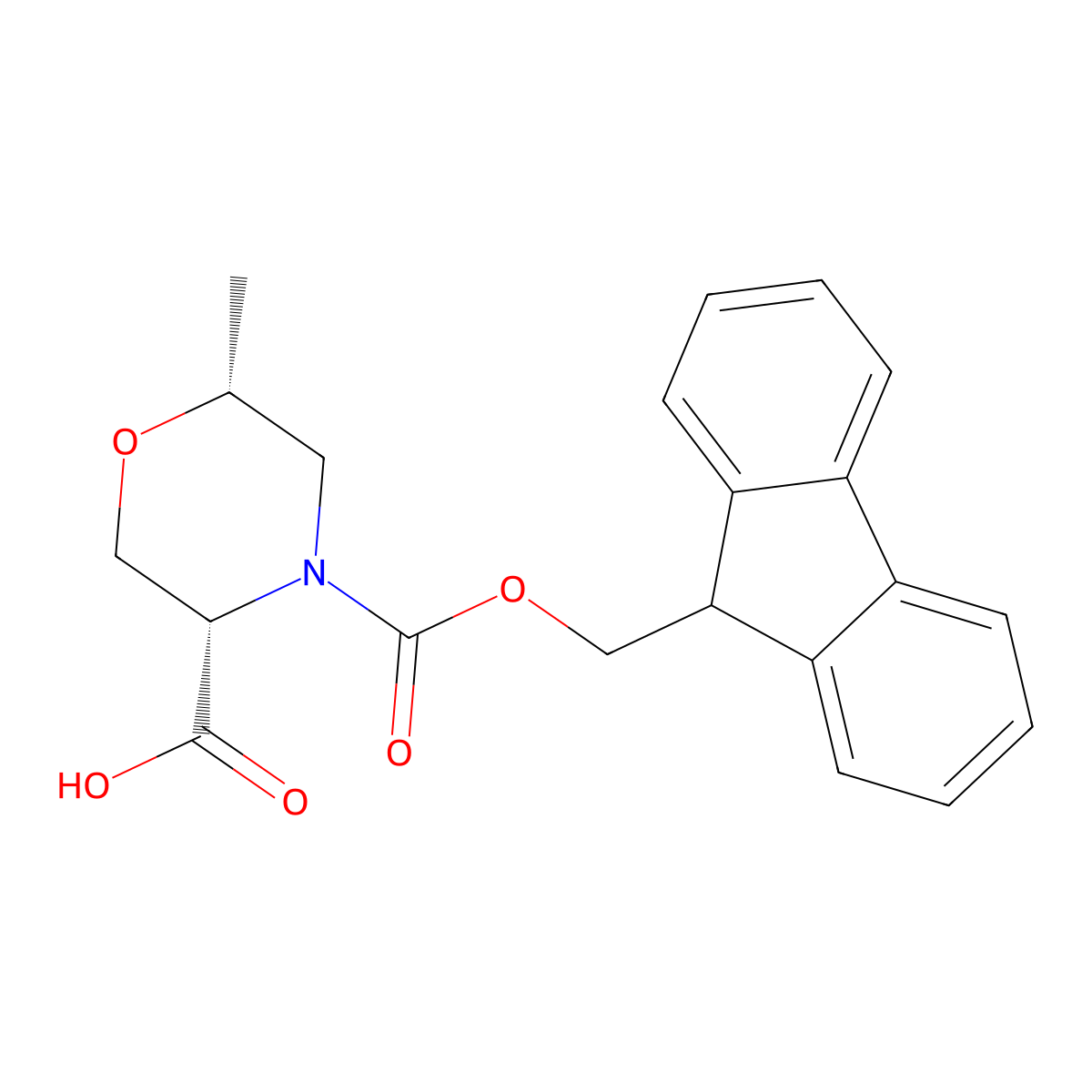 (3S,6R)-4-{[(9H-fluoren-9-yl)methoxy]carbonyl}-6-methylmorpholine-3-carboxylic acid molecular structure, CAS 2381318-90-5
