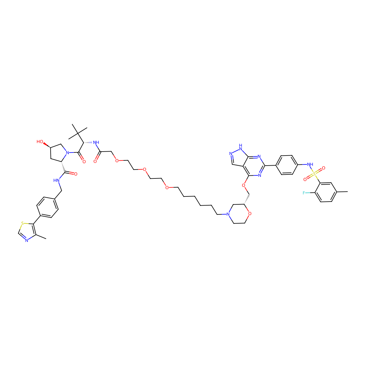 PROTAC SGK3 degrader-1 molecular structure, CAS 2381320-35-8