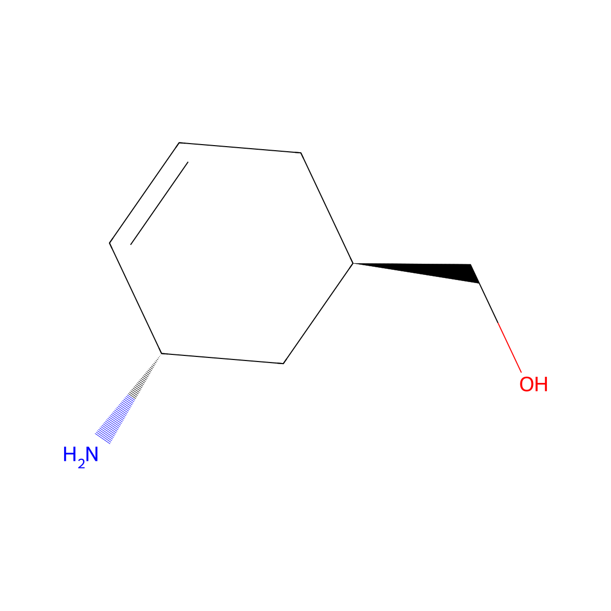 trans-(5-Amino-cyclohex-3-enyl)-methanol molecular structure, CAS 2381321-47-5