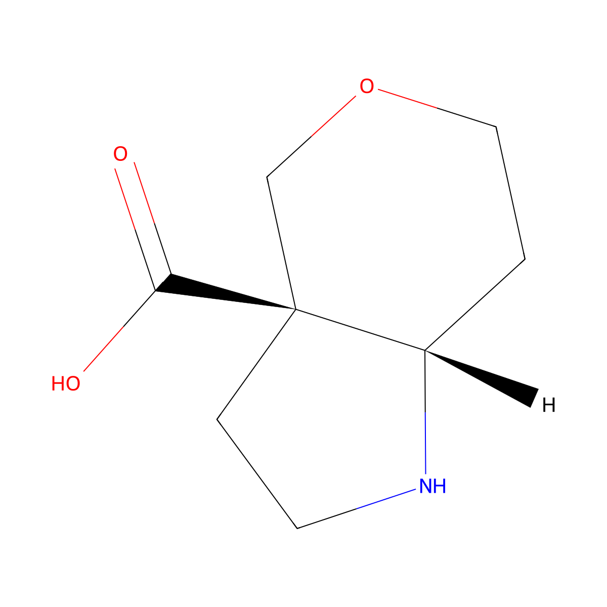 rac-(3aR,7aS)-octahydropyrano[4,3-b]pyrrole-3a-carboxylic acid molecular structure, CAS 2381382-88-1