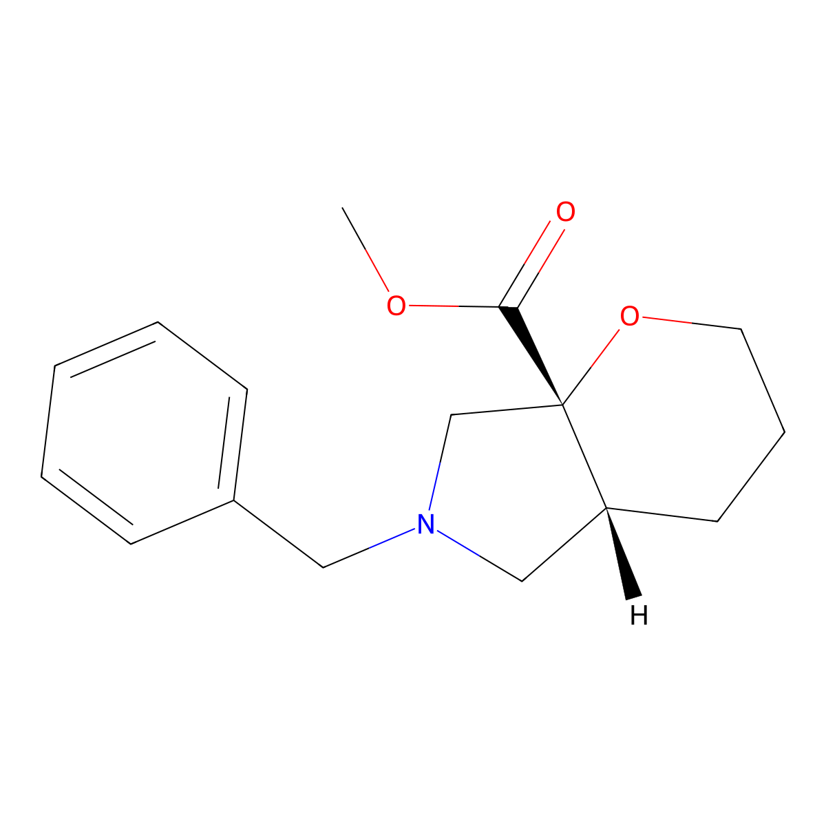 rac-methyl(4aR,7aR)-6-benzyl-octahydropyrano[2,3-c]pyrrole-7a-carboxylate molecular structure, CAS 2381384-81-0