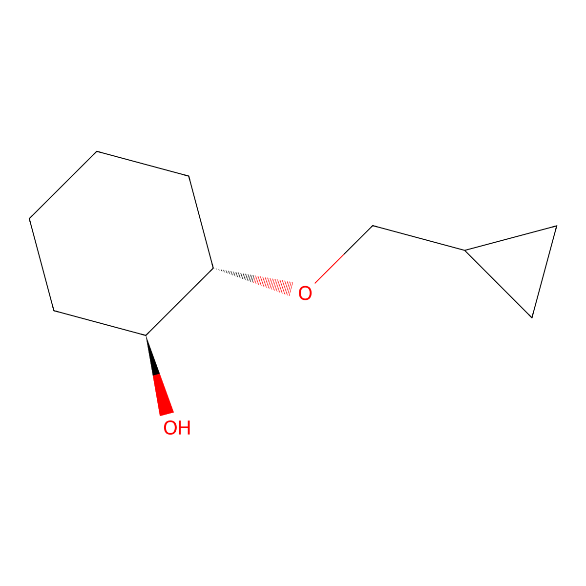 (1S,2S)-2-(cyclopropylmethoxy)cyclohexan-1-ol molecular structure, CAS 2381432-16-0