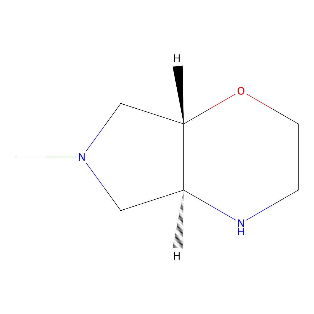 (4AS,7aS)-6-methyloctahydropyrrolo[3,4-b][1,4]oxazine molecular structure, CAS 2381441-02-5