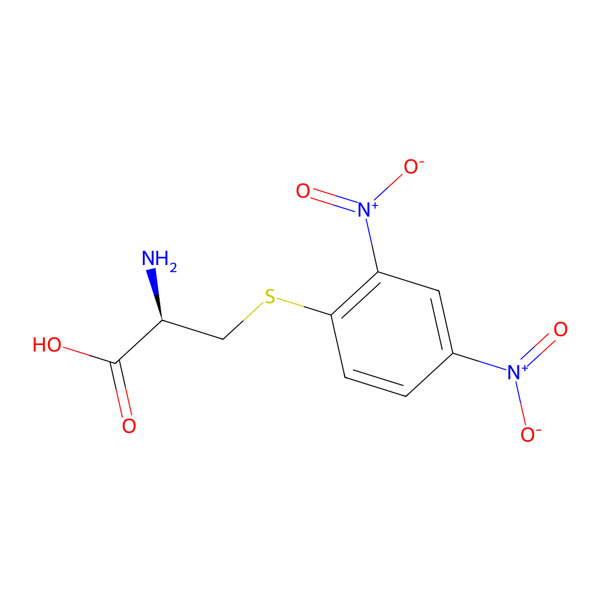 S-(2,4-Dinitrophenyl)cysteine molecular structure, CAS 23815-63-6