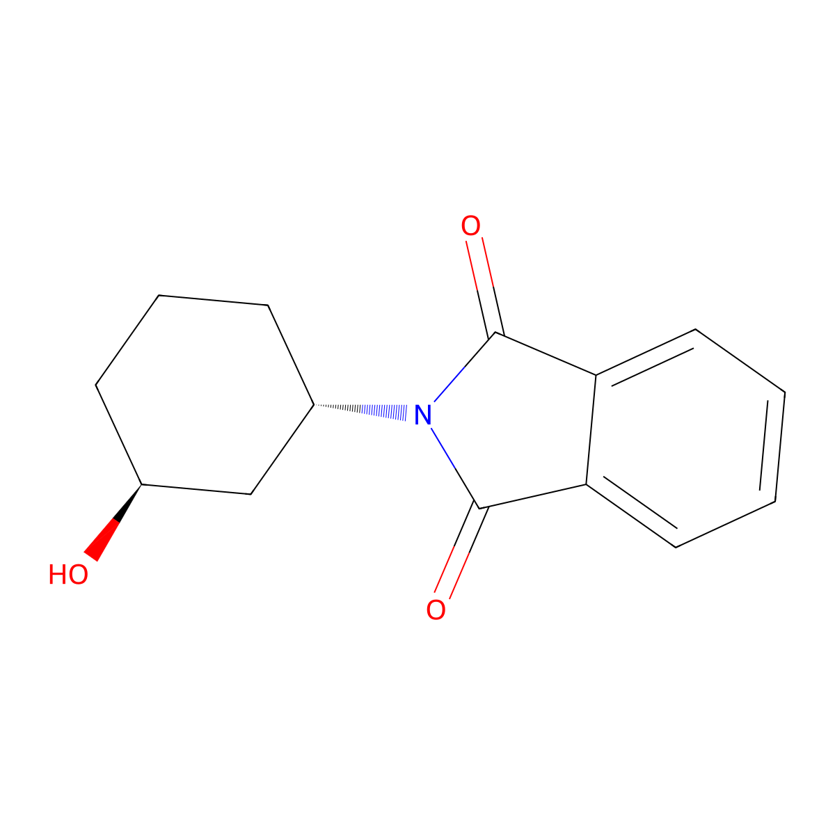 trans-2-(3-hydroxycyclohexyl)-1H-isoindole-1,3(2H)-dione molecular structure, CAS 2381513-11-5