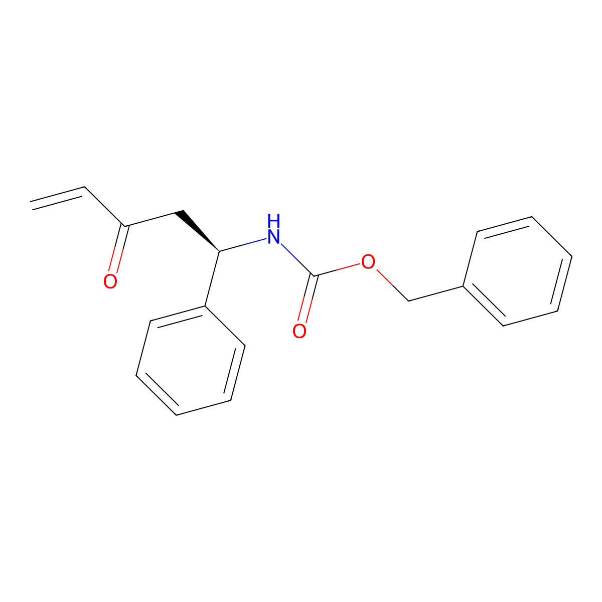 (R)-benzyl 3-oxo-1-phenylpent-4-enylcarbamate molecular structure, CAS 2381530-84-1