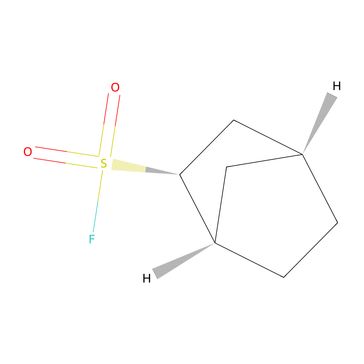 rac-(1R,2R,4S)-bicyclo[2.2.1]heptane-2-sulfonyl fluoride molecular structure, CAS 2381583-70-4