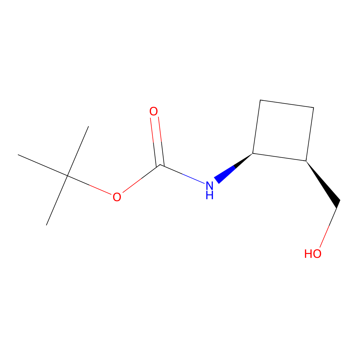 [(1R,2S)-2-(Boc-amino)cyclobutyl]methanol molecular structure, CAS 2381711-73-3