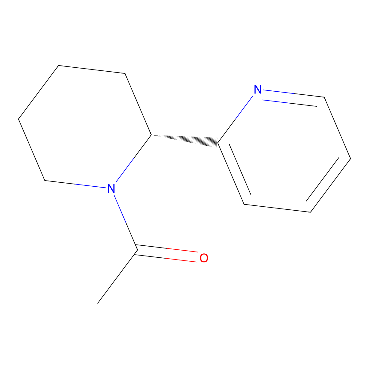 (R)-1-(2-(pyridin-2-yl)piperidin-1-yl)ethan-1-one molecular structure, CAS 2381808-77-9