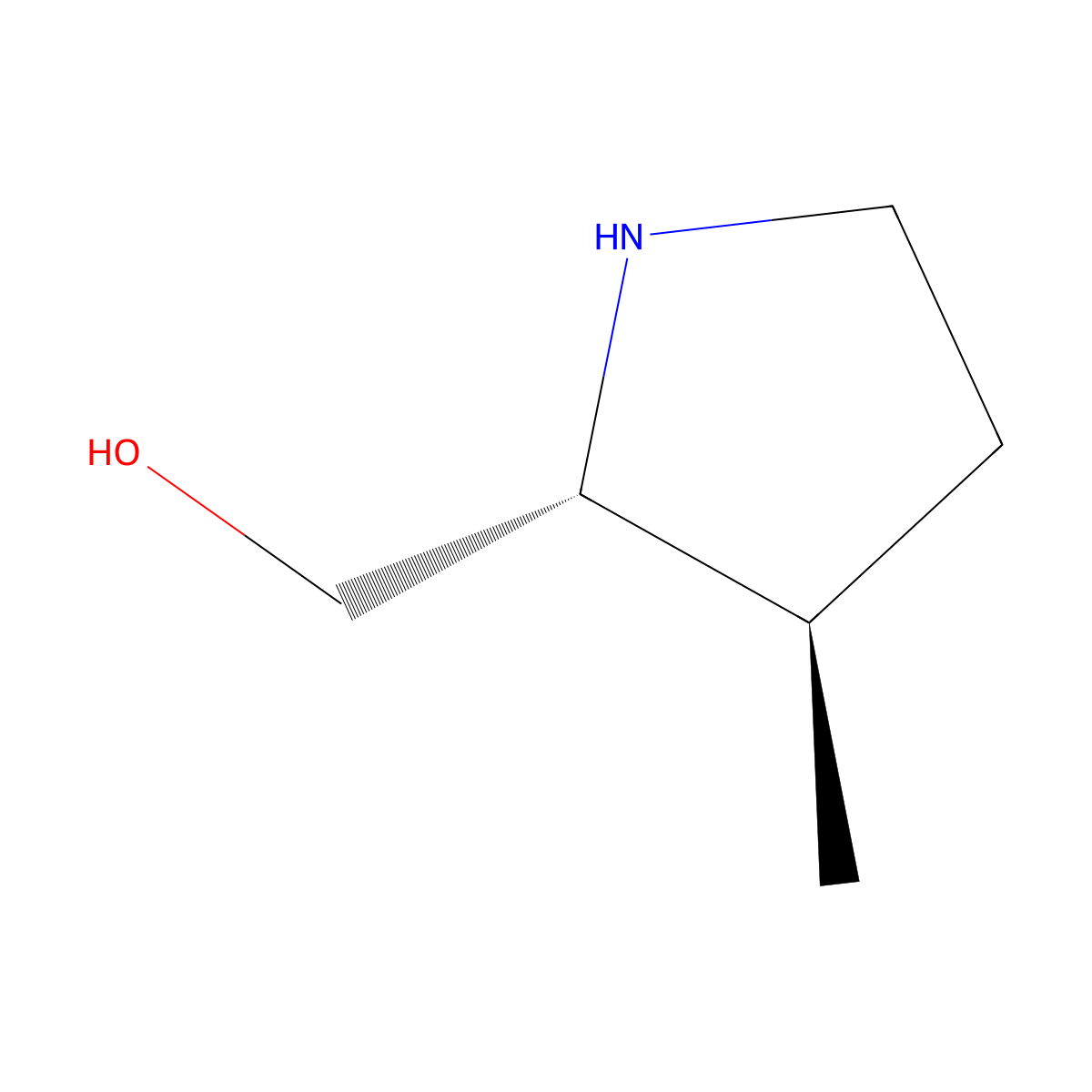 trans-(3-Methyl-pyrrolidin-2-yl)-methanol molecular structure, CAS 2381816-25-5