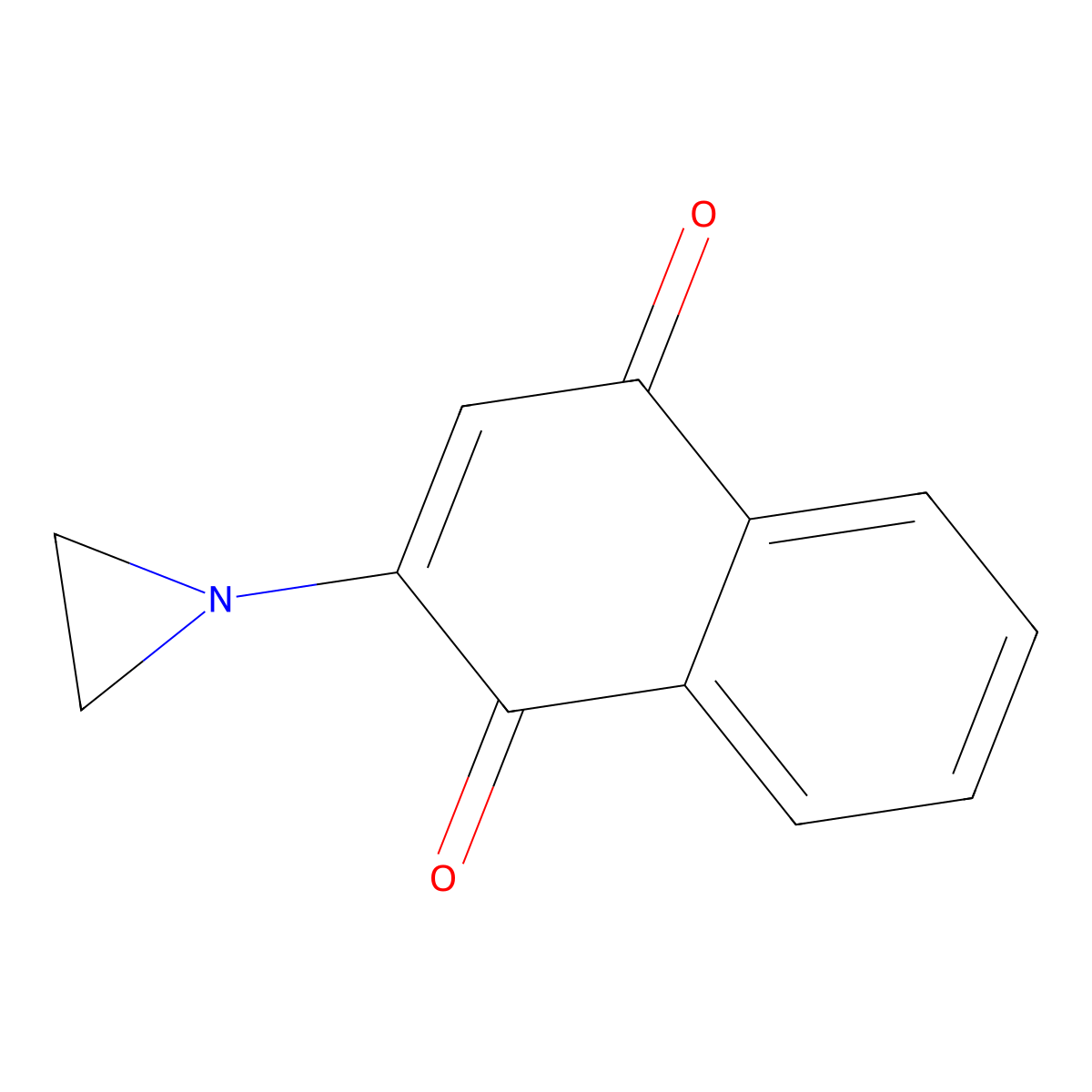 2-Aziridin-1-YL-(1,4)naphthoquinone molecular structure, CAS 2382-36-7