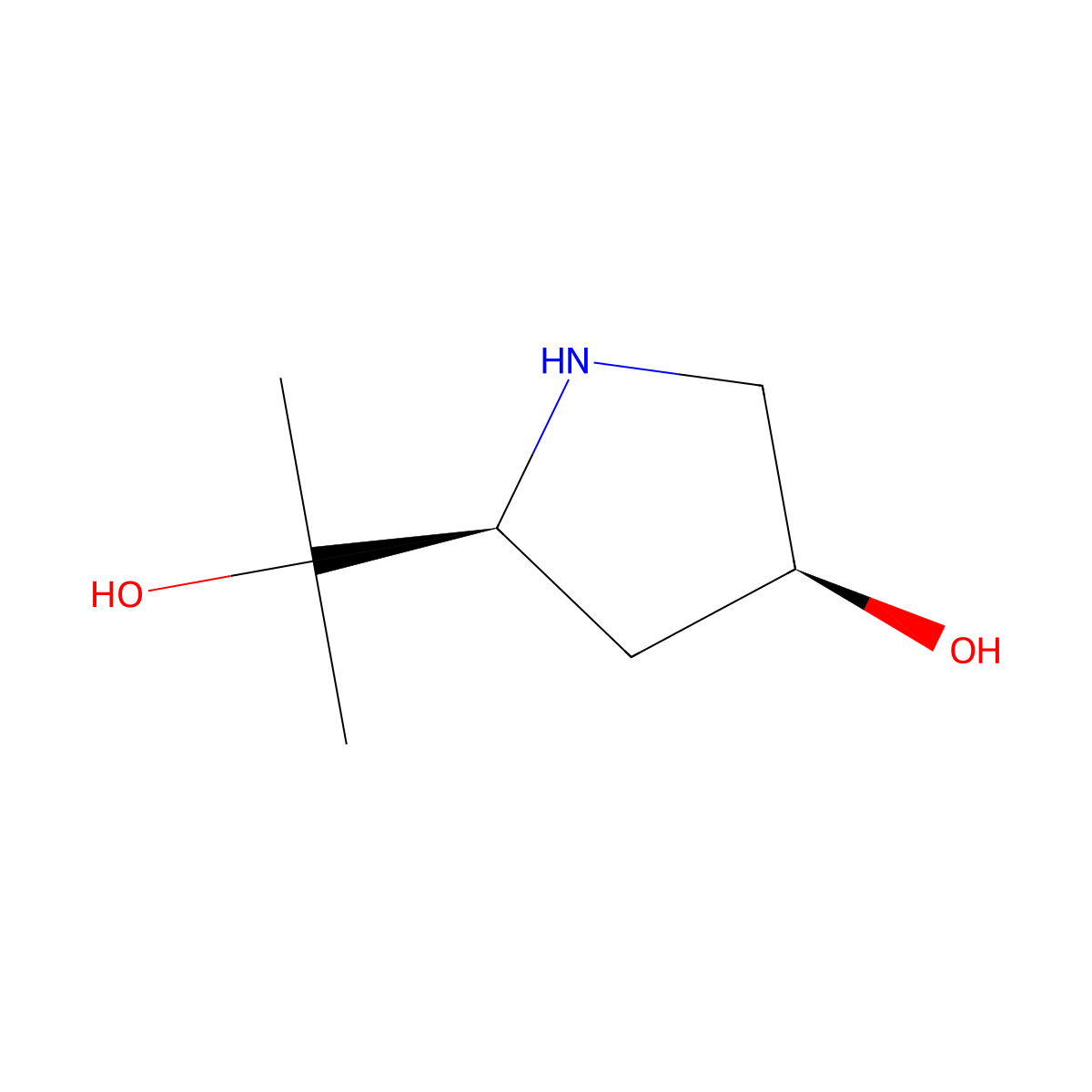 (3S,5S)-5-(2-hydroxypropan-2-yl)pyrrolidin-3-ol molecular structure, CAS 2382037-37-6