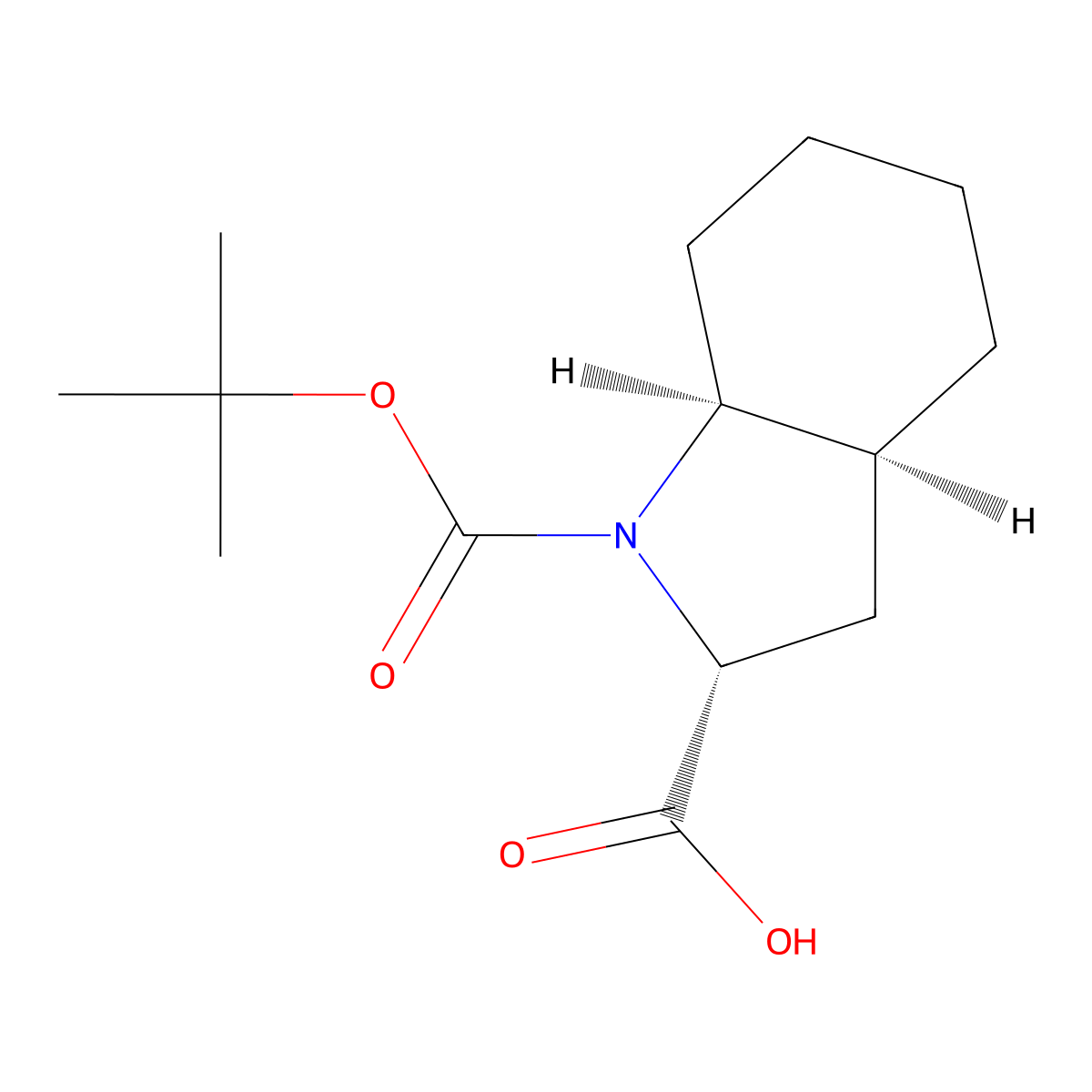 (2R,3aS,7aS)-1-(tert-butoxycarbonyl)octahydro-1H-indole-2-carboxylic acid molecular structure, CAS 2382052-02-8