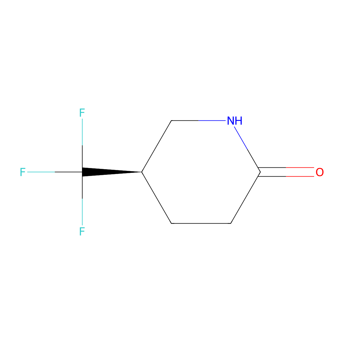 (R)-5-(Trifluoromethyl)-2-piperidone molecular structure, CAS 2382145-11-9