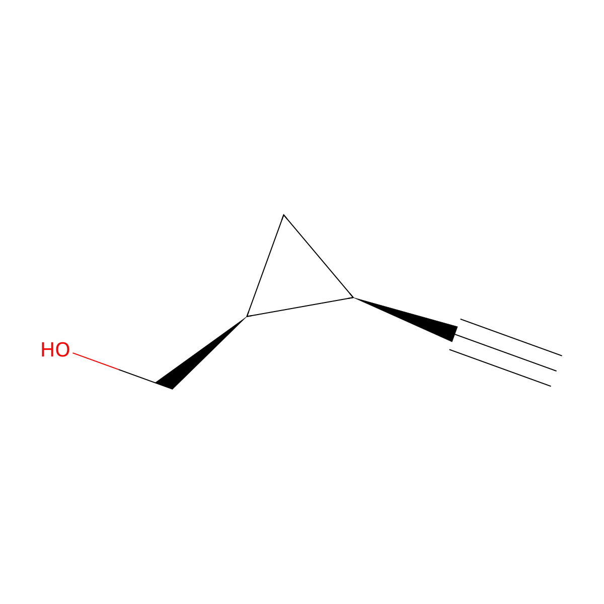 rel-((1S,2R)-2-Ethynylcyclopropyl)methanol molecular structure, CAS 2382146-03-2