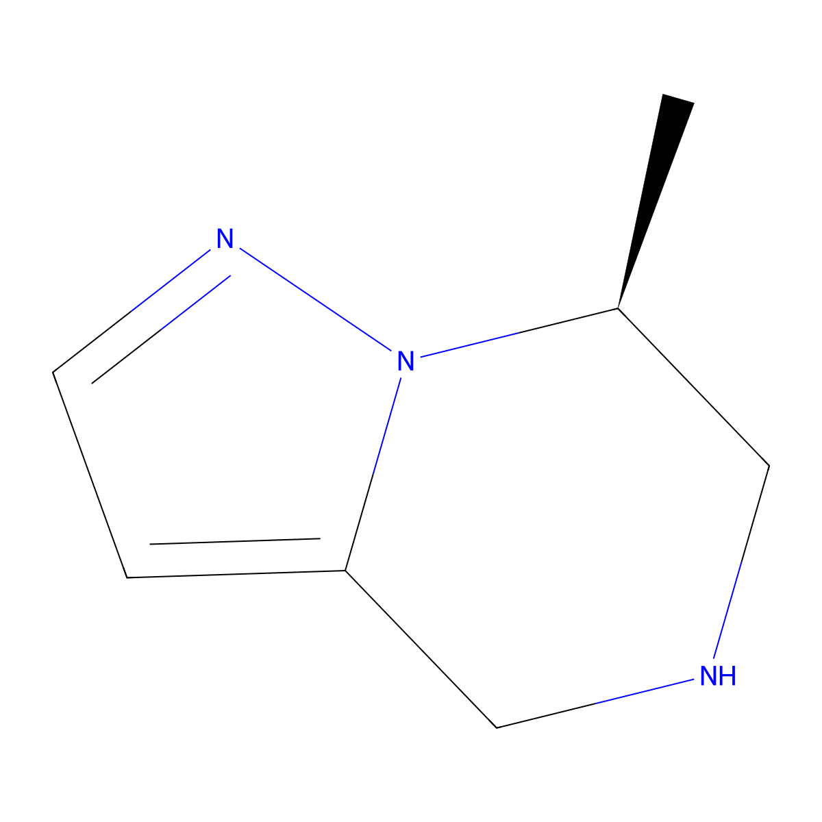 (7S)-7-Methyl-4,5,6,7-tetrahydropyrazolo[1,5-a]pyrazine molecular structure, CAS 2382223-54-1