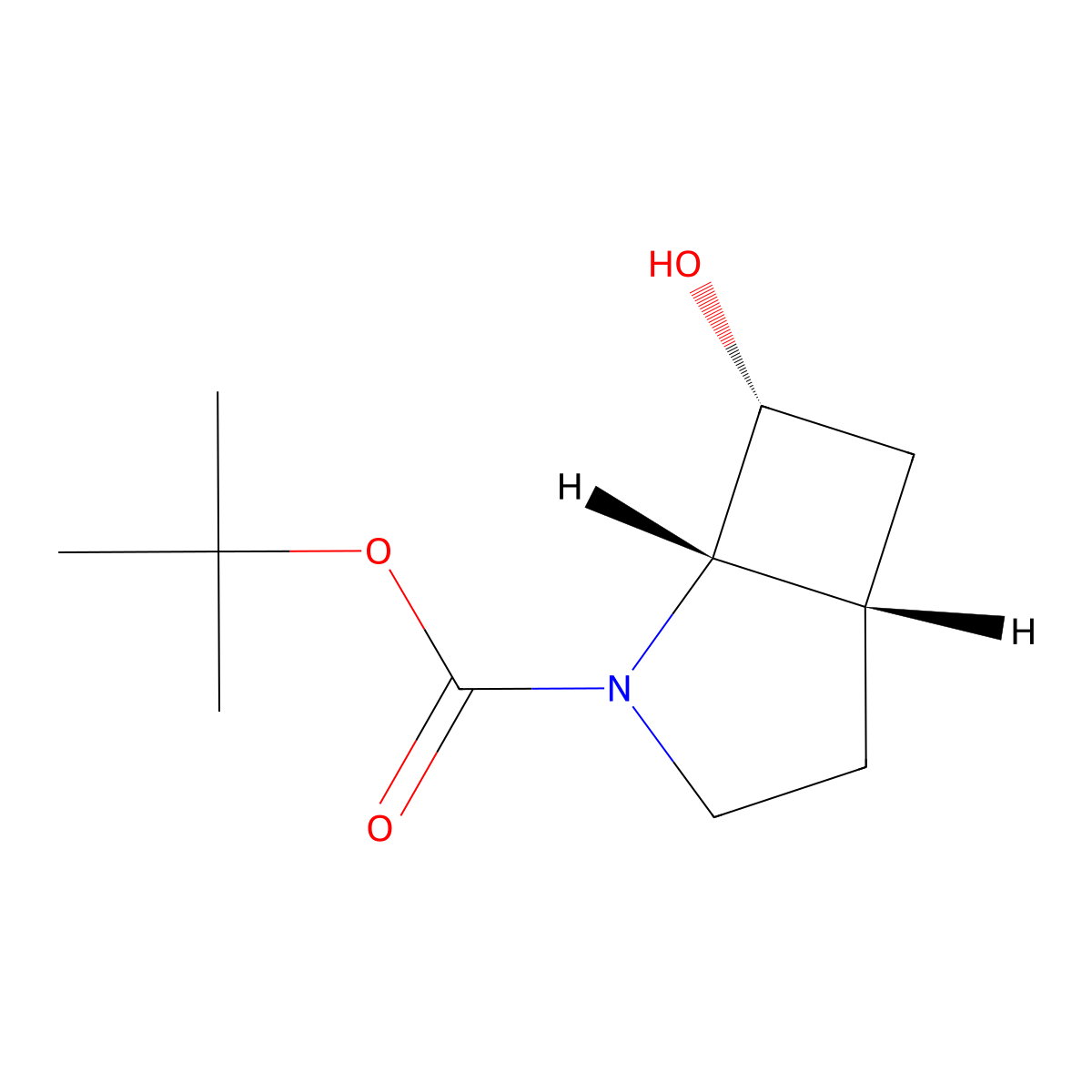 tert-butyl (1S,5S,7R)-7-hydroxy-2-azabicyclo[3.2.0]heptane-2-carboxylate molecular structure, CAS 2382248-27-1