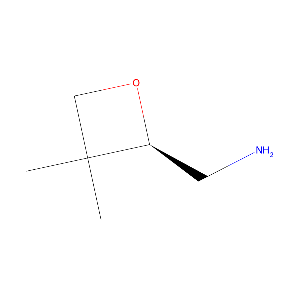 [(2R)-3,3-dimethyloxetan-2-yl]methanamine molecular structure, CAS 2382304-19-8