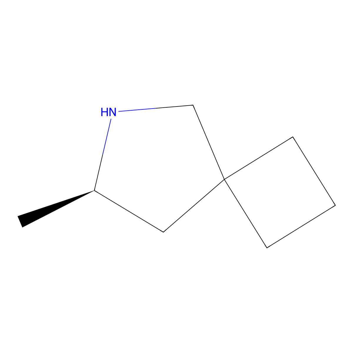(7R)-7-methyl-6-azaspiro[3.4]octane molecular structure, CAS 2382365-66-2