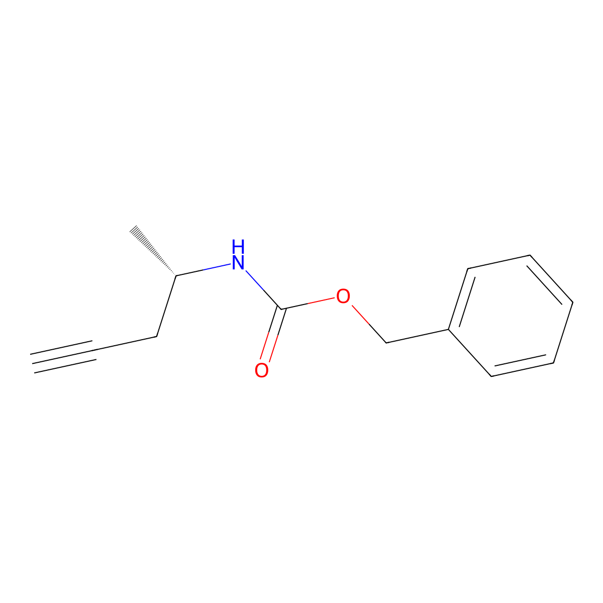 benzyl N-[(2S)-pent-4-yn-2-yl]carbamate molecular structure, CAS 2382412-89-5