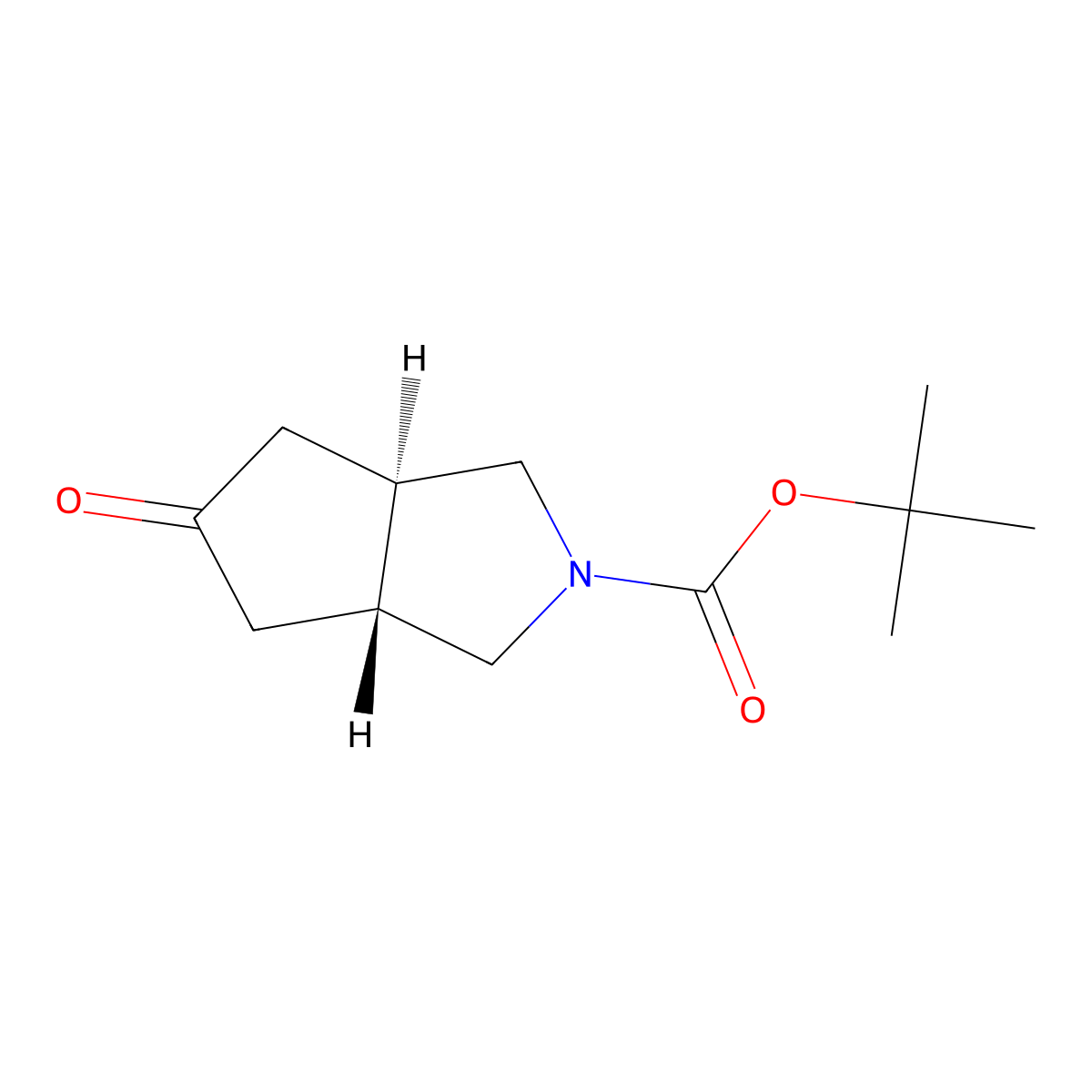 rac-tert-butyl (3aR,6aR)-5-oxo-octahydrocyclopenta[c]pyrrole-2-carboxylate molecular structure, CAS 2382413-71-8