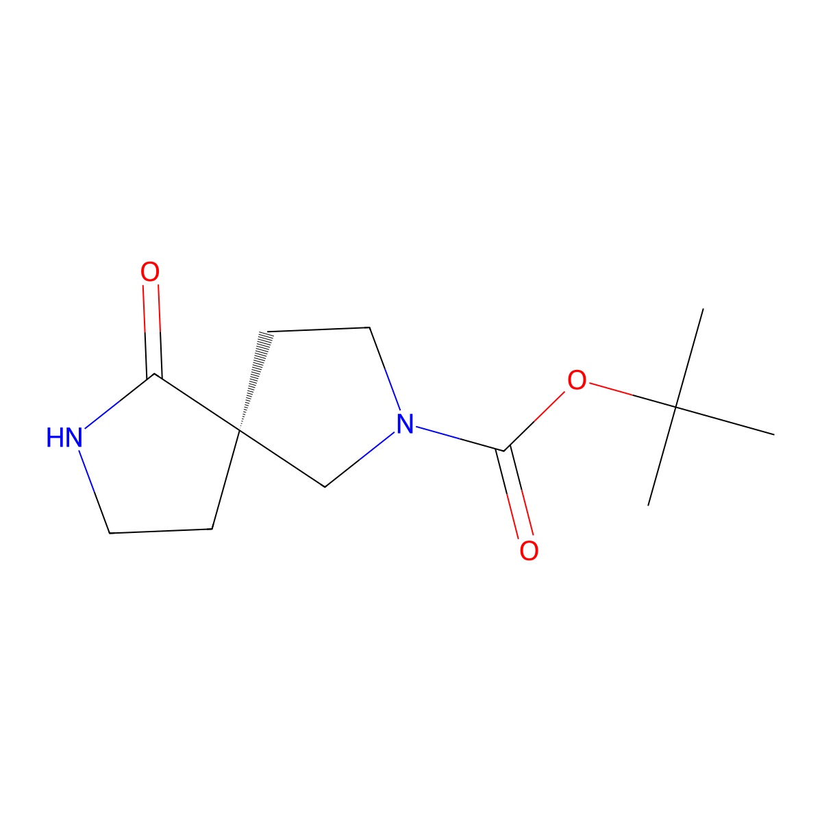 tert-butyl (5S)-1-oxo-2,7-diazaspiro[4.4]nonane-7-carboxylate molecular structure, CAS 2382476-37-9
