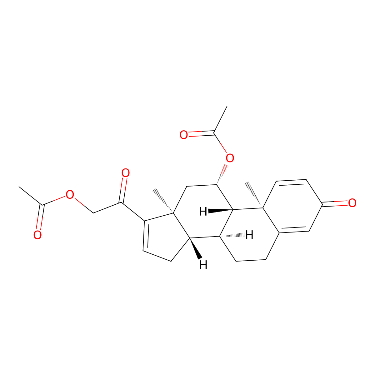 Budesonide Impurity 51 molecular structure, CAS 23825-05-0