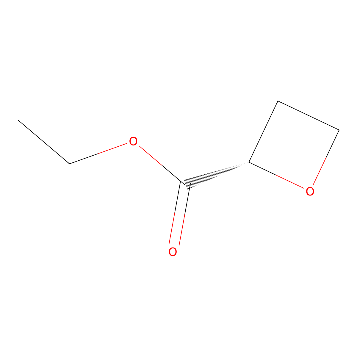(S)-Ethyl oxetane-2-carboxylate molecular structure, CAS 2382547-44-4