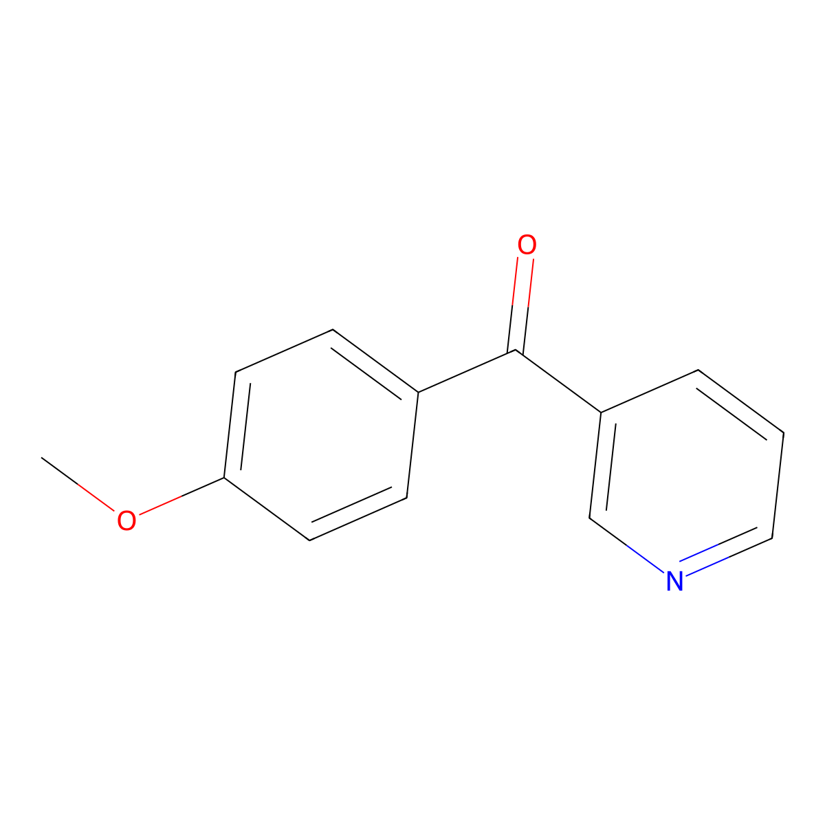 (4-Methoxyphenyl)-3-pyridinylmethanone molecular structure, CAS 23826-71-3