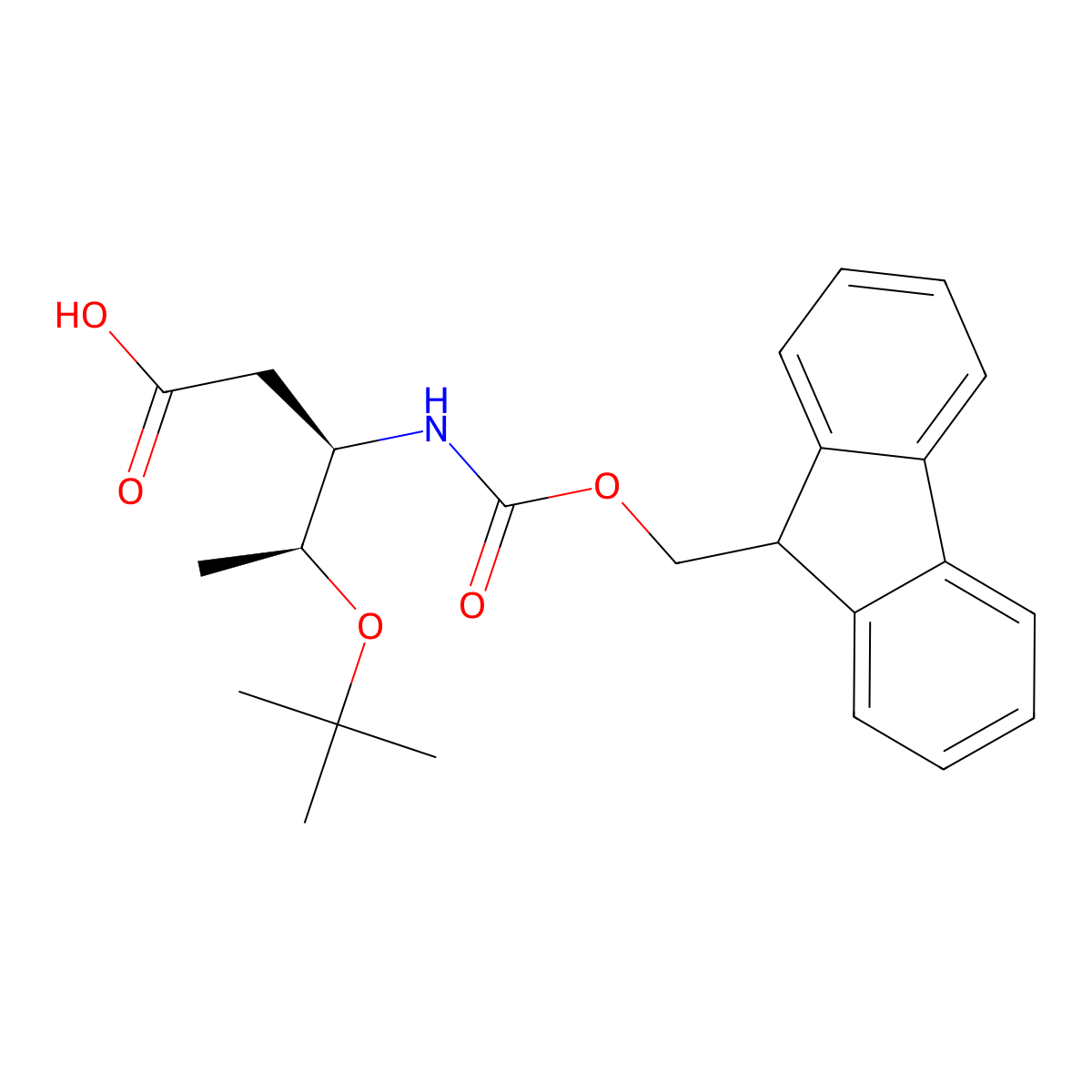 Fmoc-D-beta-homothreonine(OtBu) molecular structure, CAS 2382660-11-7
