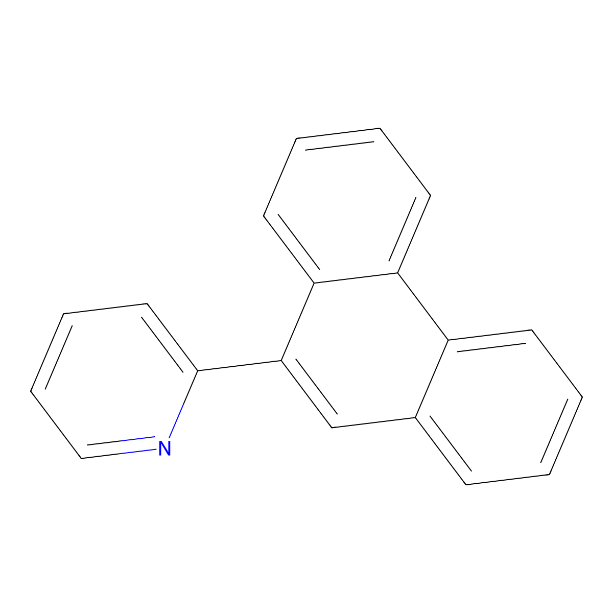 2-(9-Phenanthrenyl)pyridine molecular structure, CAS 23827-06-7